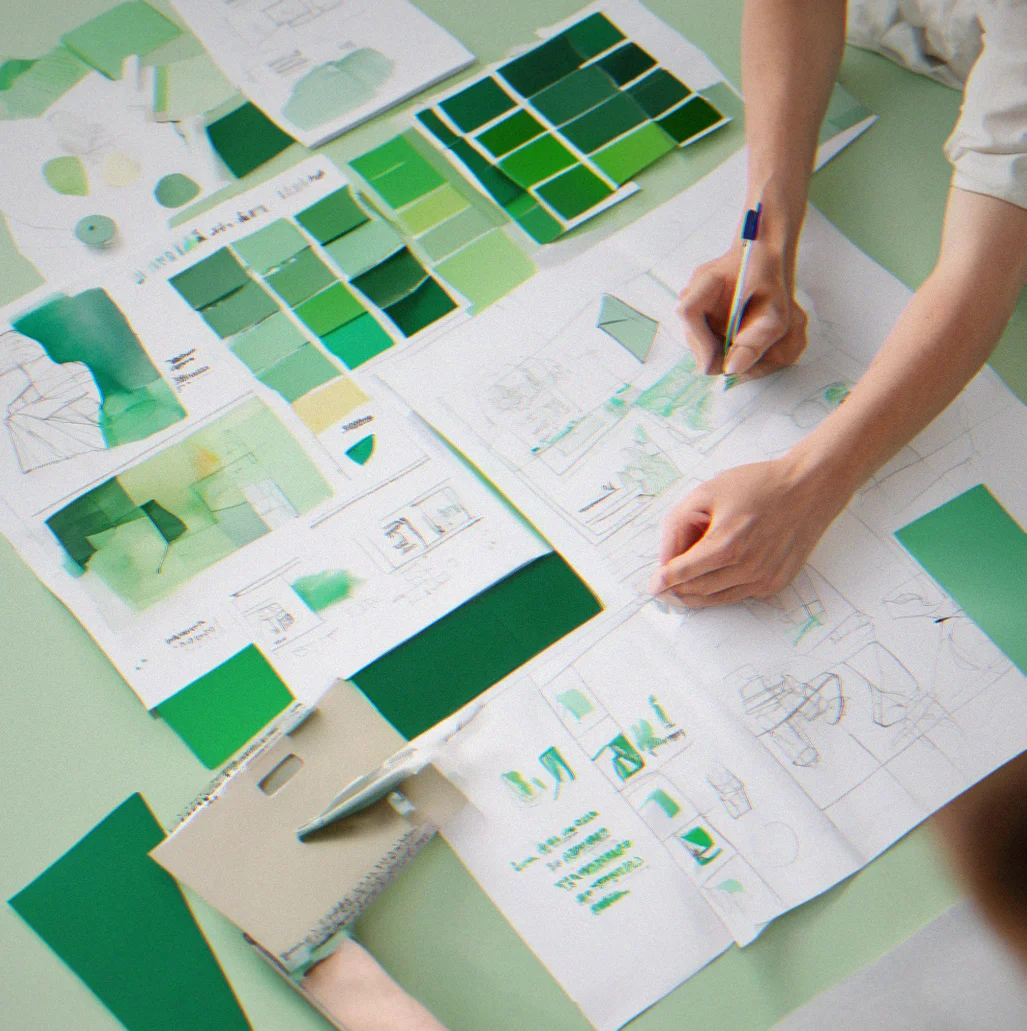 Brand positioning and audience breakdown visible on screen alongside tone and voice guidelines