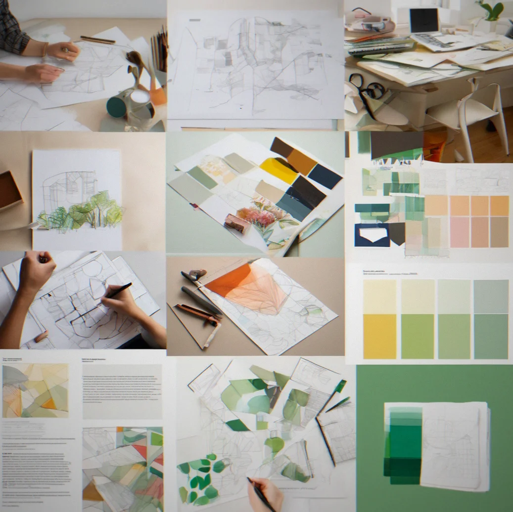 Color palette with hex codes, CMYK values, accessibility ratios and notes on where each color actually gets used