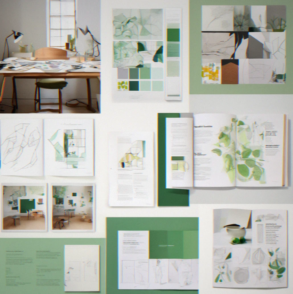 How the visual identity actually looks when applied to the website, so you can see the typography, spacing and colors working together